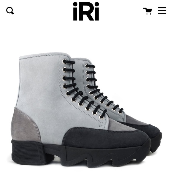 Iri; edgy, suede moto boots. - Picture 1 of 8